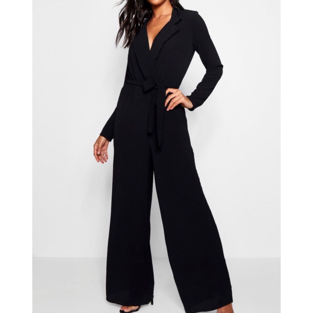 Wide Leg Lapel Wrap